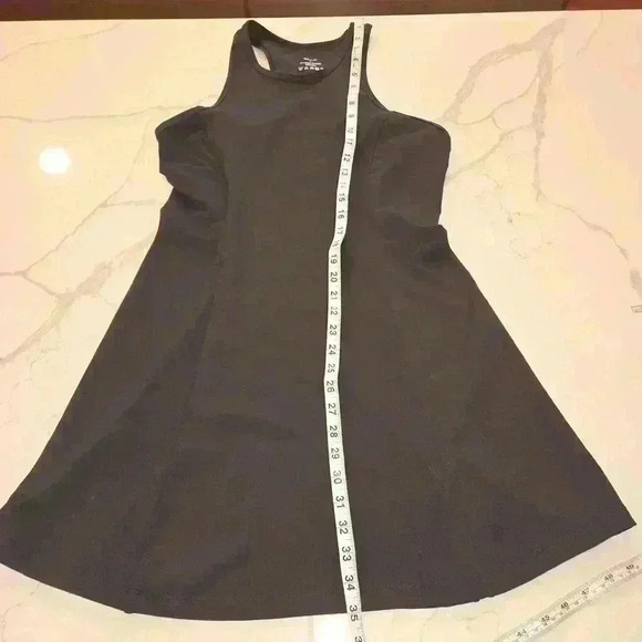 Willit Womens Fit & Flare Racer Back Tank Exercise Dress Black Size Large - Picture 5 of 6